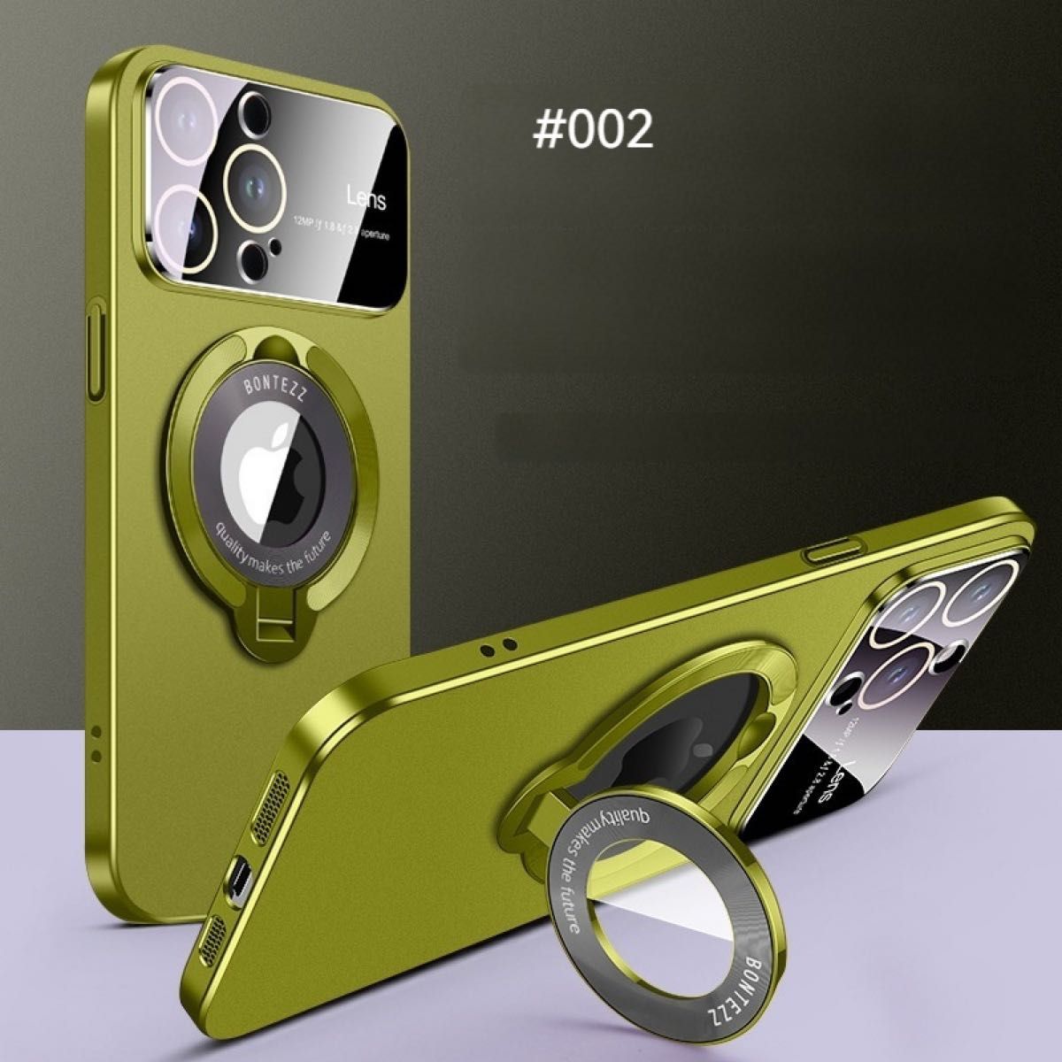 iPhone15Promaxケース Magsafe 韓国 耐衝撃 レンズ保護 スタンド機能ケース カバー　軽量、男女兼用