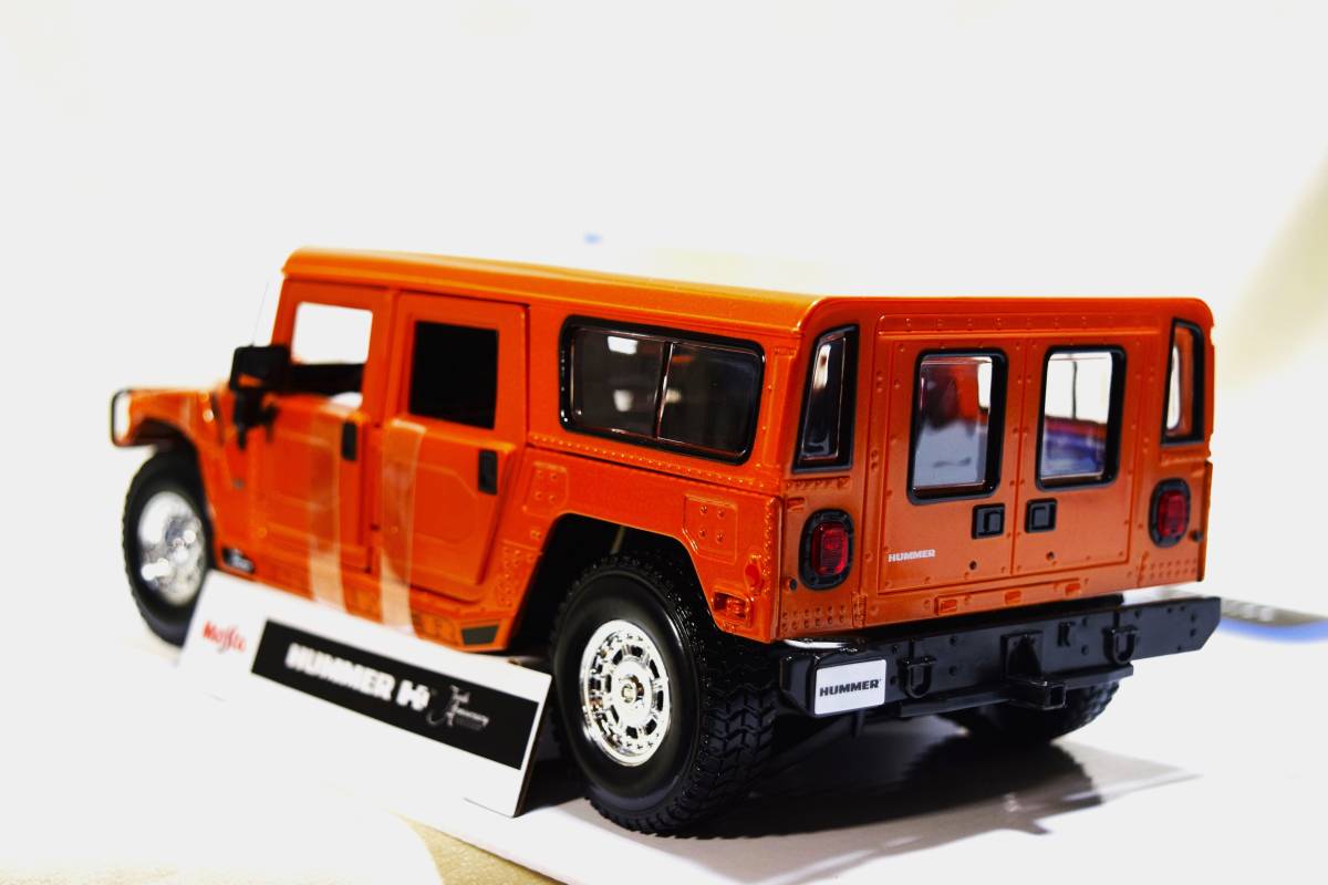 新品マイスト1/18【Maisto】■HUMMER H1/希少■ミニカー/BMW/フェラーリ/アウディ/ランボルギーニ/ポルシェ/オートアート/京商 _画像3