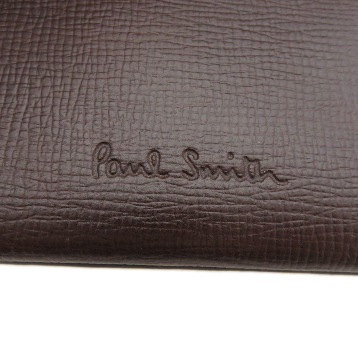 Paul Smith paul (pole) * Smith Logo motif card-case leather men's used 