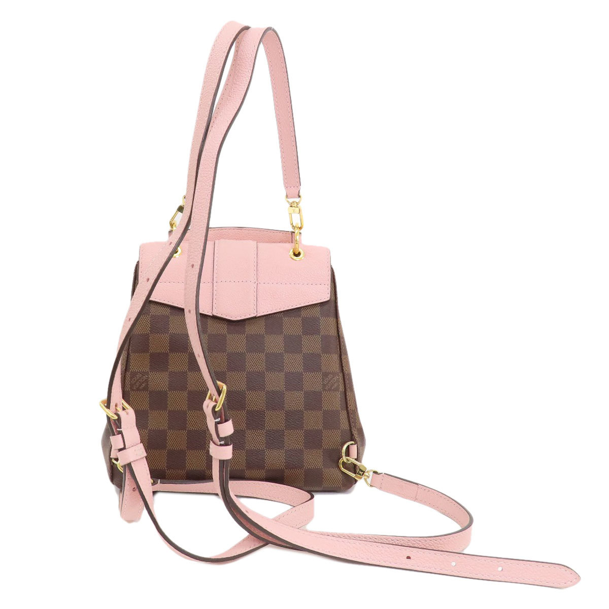 LOUIS VUITTON ルイヴィトン N42262 クラプトン ダミエ エベヌ リュック・デイパック ダミエキャンバス レディース 中古_画像2