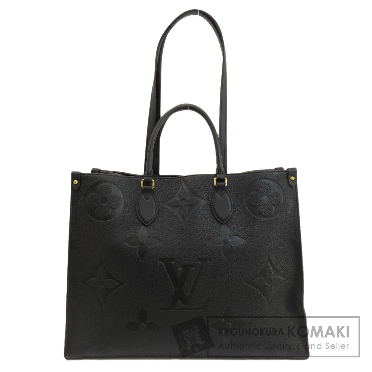 LOUIS VUITTON ルイヴィトン M44925 オンザゴーGM ノワール トートバッグ アンプラント レディース 中古_画像1