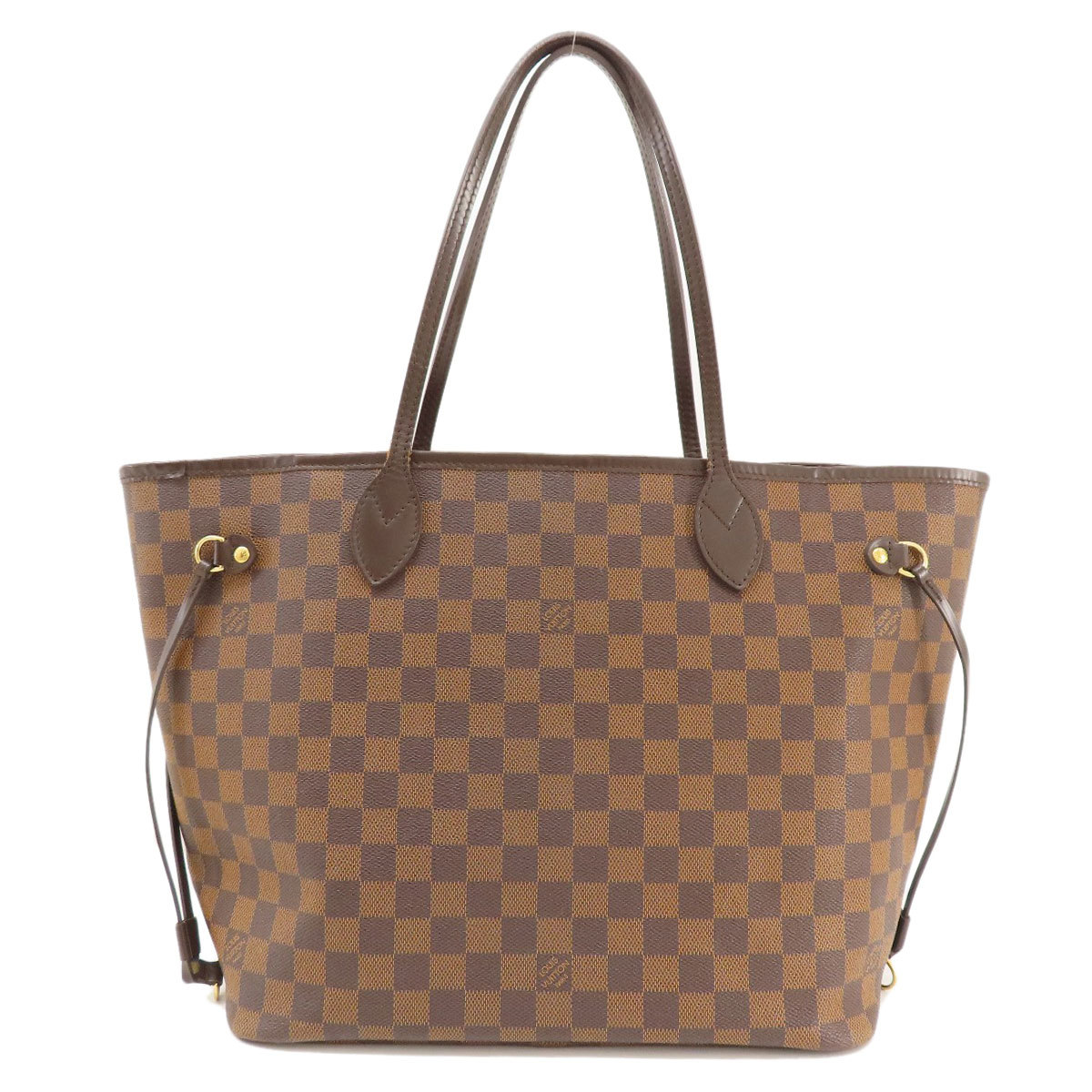 LOUIS VUITTON ルイヴィトン N51105 ネヴァーフルMM 旧 ダミエ エベヌ トートバッグ ダミエキャンバス レディース 中古_画像2