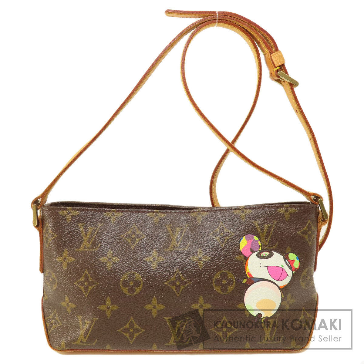 LOUIS VUITTON ルイヴィトン M51241 パンダ トロター モノグラム ショルダーバッグ モノグラムキャンバス レディース 中古_画像1