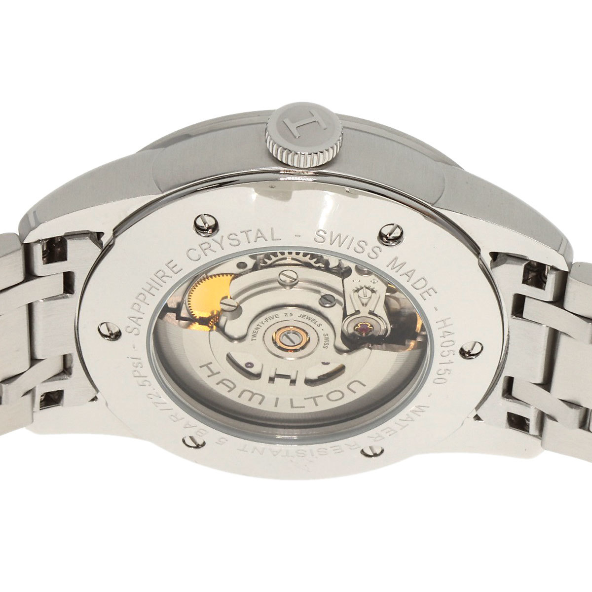 HAMILTON ハミルトン H405150 アメリカン クラシック レイルロード 腕時計 ステンレススチール SS メンズ 中古_画像7