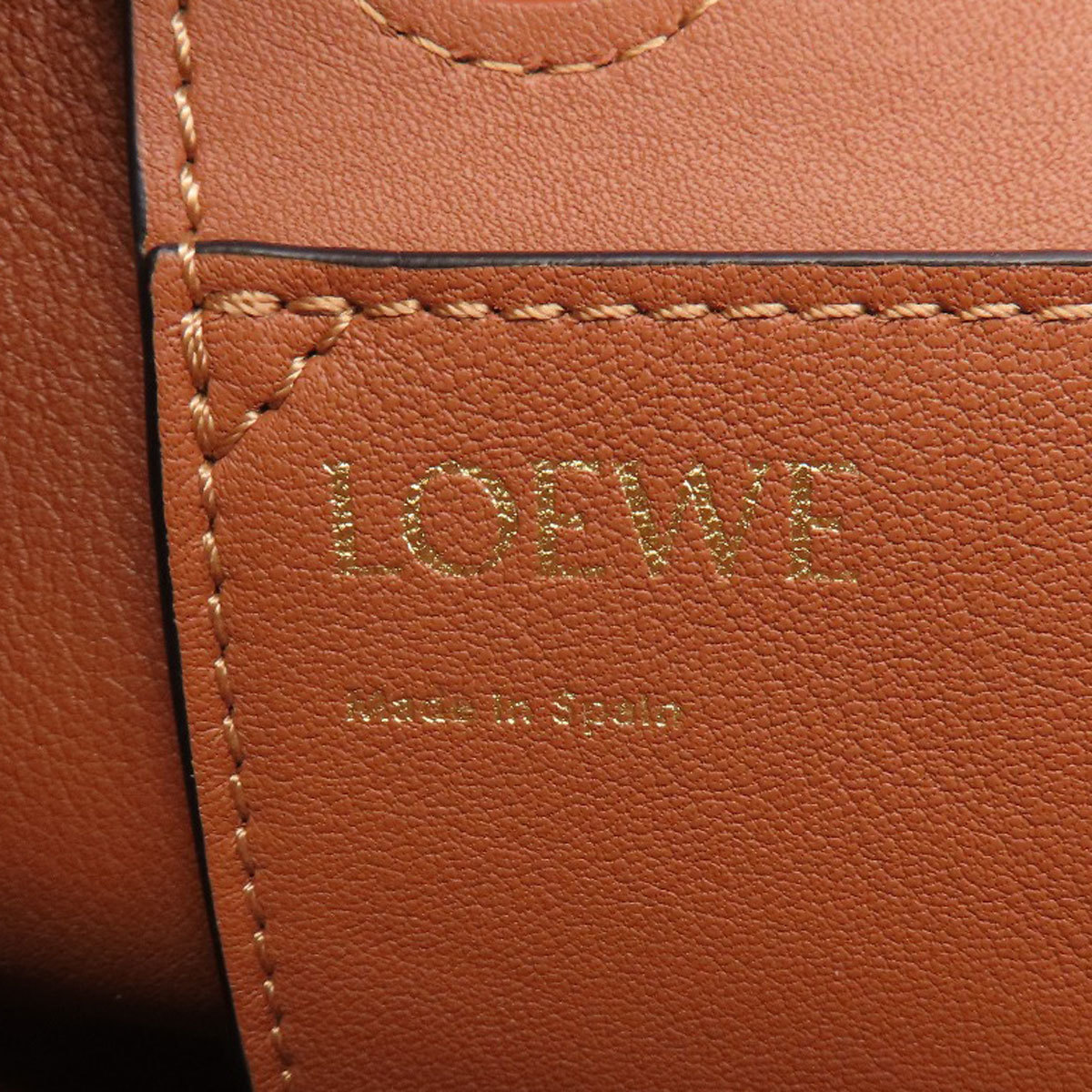 LOEWE ロエベ アナグラムトートミニ 2WAY ハンドバッグ カーフ レディース 中古_画像6