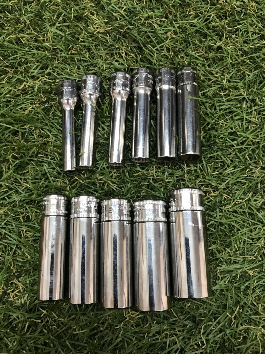 【中古品】Snap-on (スナップオン) 1/4 差し込み 12角 ディープソケット STMMDシリーズ　/　ITRMWMPIEG74_画像1