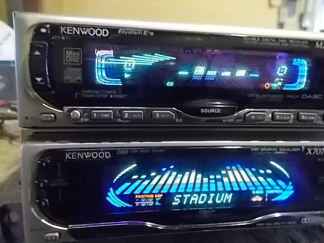 スバル SF5 フォレスター KENWOOD ケンウッド CD・MDチェンジャー MZ907 グラフィック イコライザー TAPE カセットデッキ X707_画像4