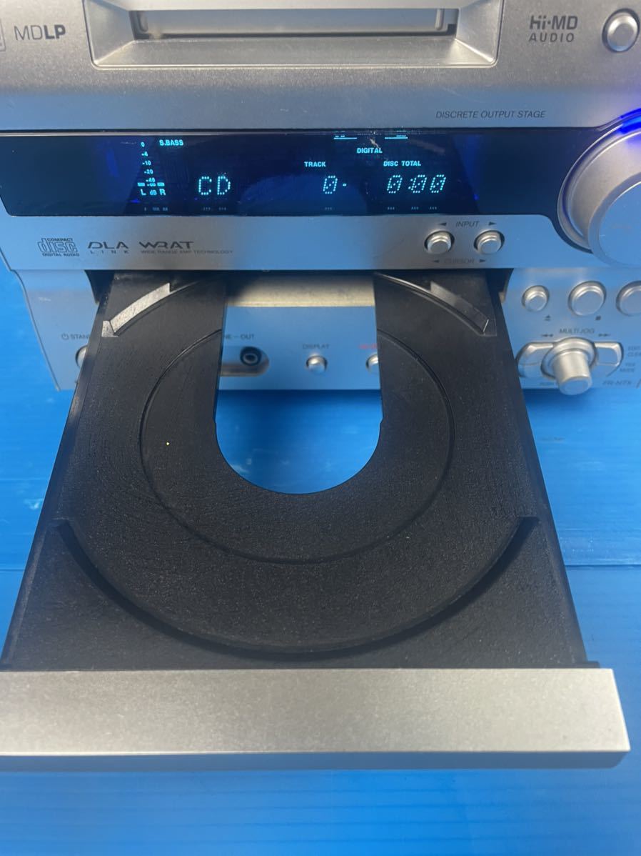 通電確認済み ONKYO MD CD コンポ システムコンポ FR-N7X オーディオ 本体のみ ジャンク 現状品_画像2