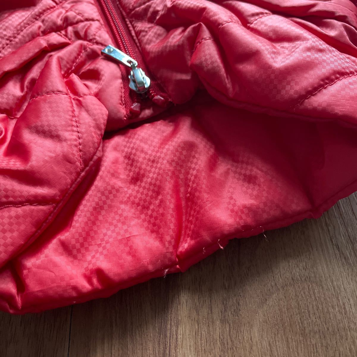  prompt decision!#Callaway Callaway GOLF lady's cotton inside setup 2WAY jacket the best skirt L# red red double Zip up 