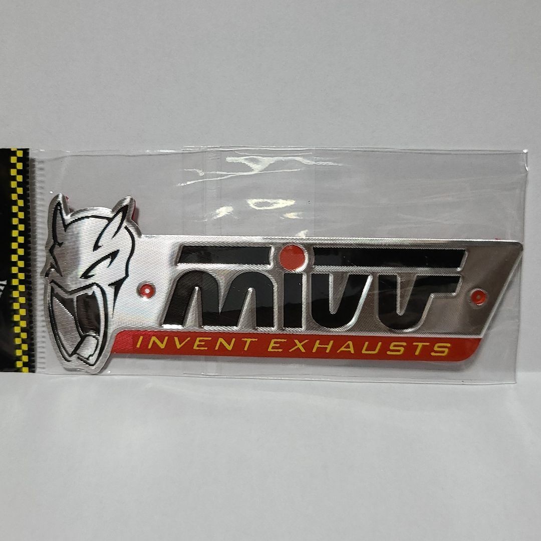 MIVV ミヴ マフラー 耐熱アルミステッカー 【即決】【送料無料】f_こちら、2枚セットとなります。