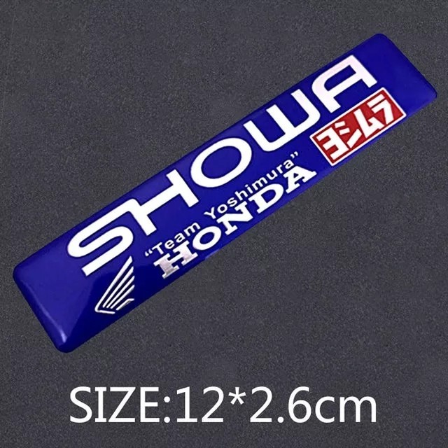 ヨシムラ YOSHIMURA HONDA SHOWA 青 耐熱アルミステッカー 【即決】【送料無料】n_画像3