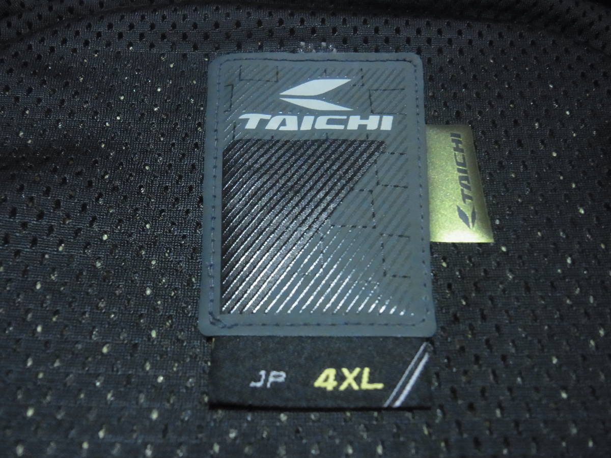 242-55/TAICHI/タイチ/RSJ322/イグニッション メッシュジャケット/プロテクター完備/4XL/ブラック/ビッグサイズの画像9