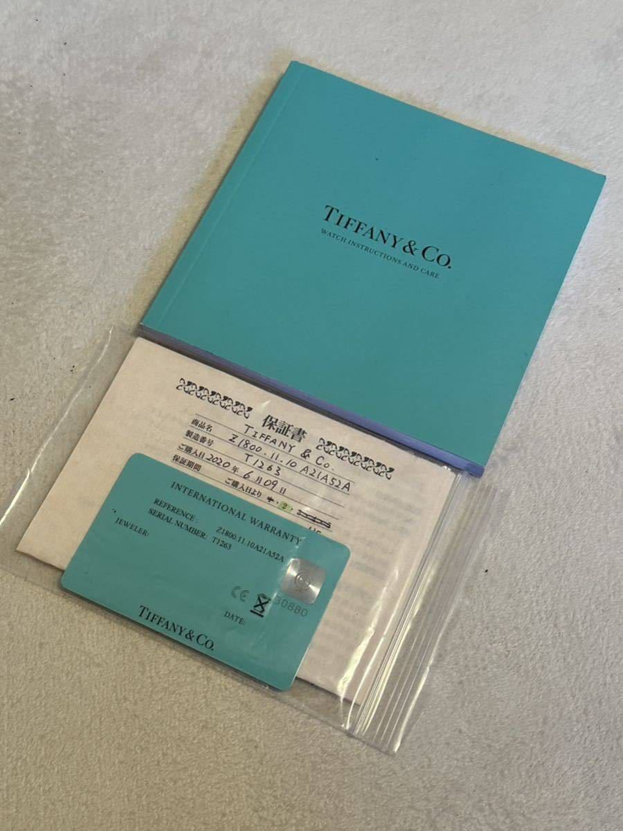 【売り切り】Tiffanyティファニーアトラス 2-バンド 37.5mmウォッチ ¥423,500 スイス製ブラックカーフ 公式サイト現販完売中のメンズ腕時計_画像2