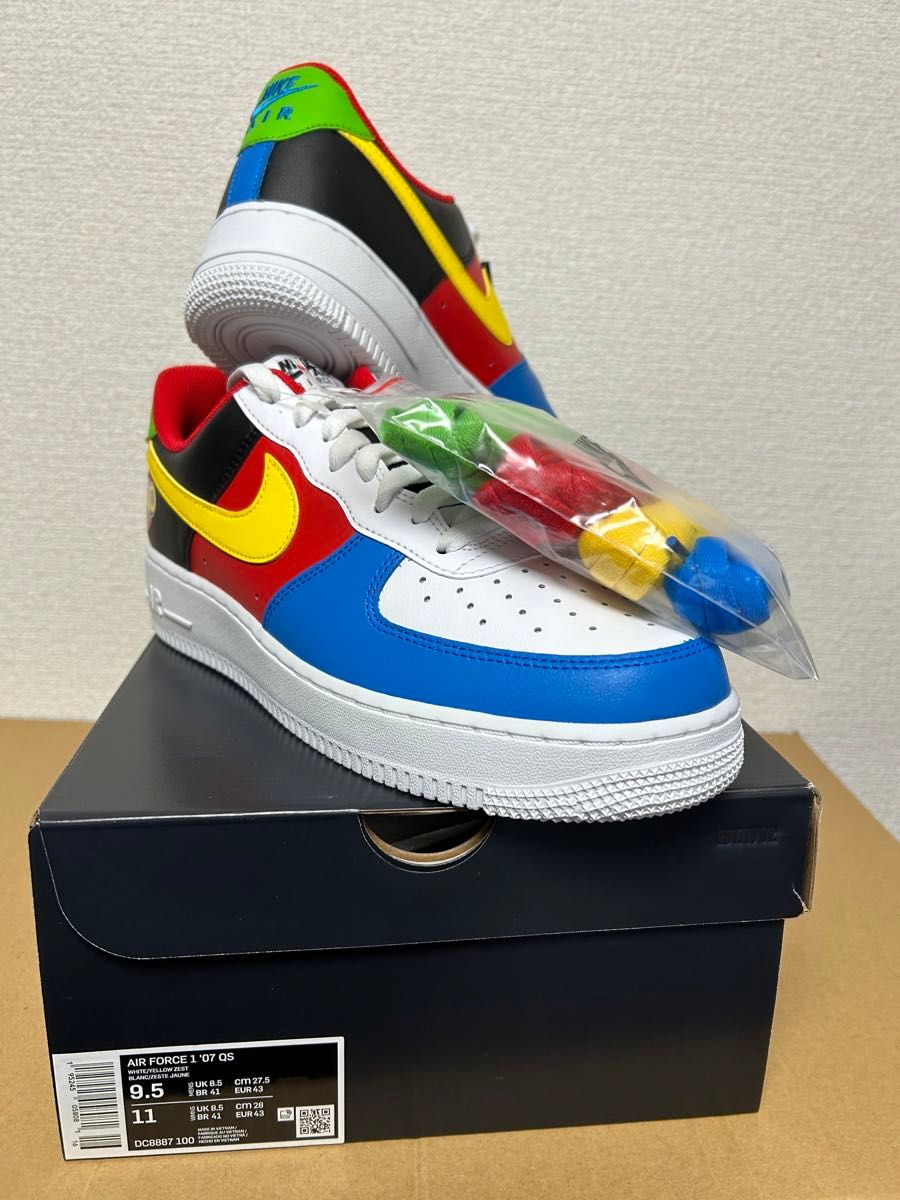 未使用品★NIKE AIR FORCE 1 '07 QS UNOモデル US9.5 27.5cm エアフォース1