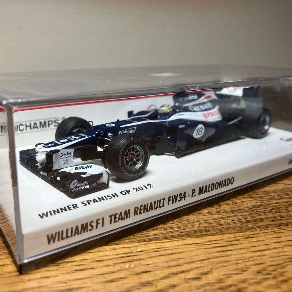 1/43 WINNER SPANISH GP 2012 WILLIAMS F1 TEAM RENAULT FW34・P.MALDONADO_画像1