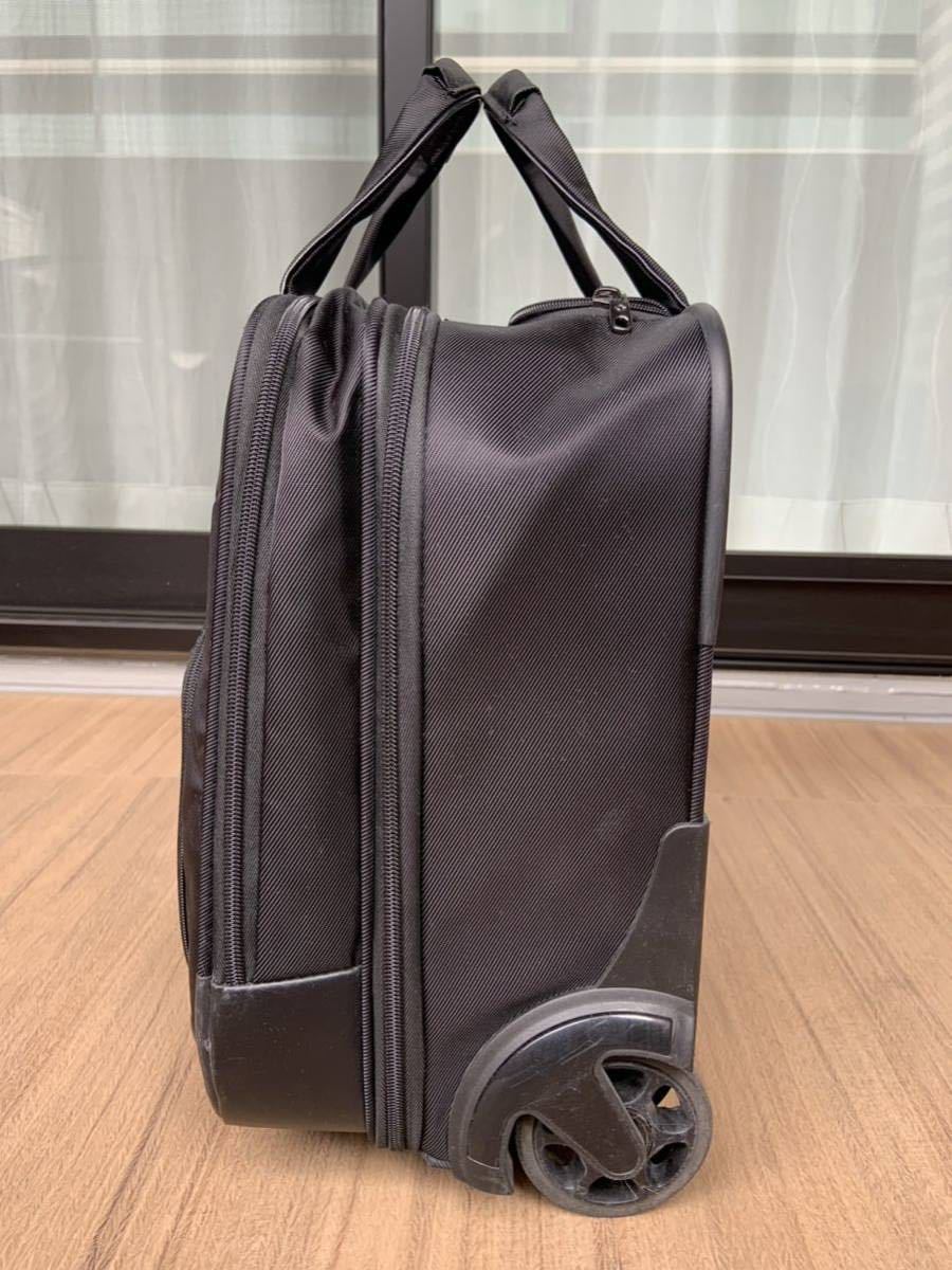 Samsonite◇サムソナイト VATON ROLLING TOTE ローリングトート キャリーバッグ 機内持込可 ブラック_画像4