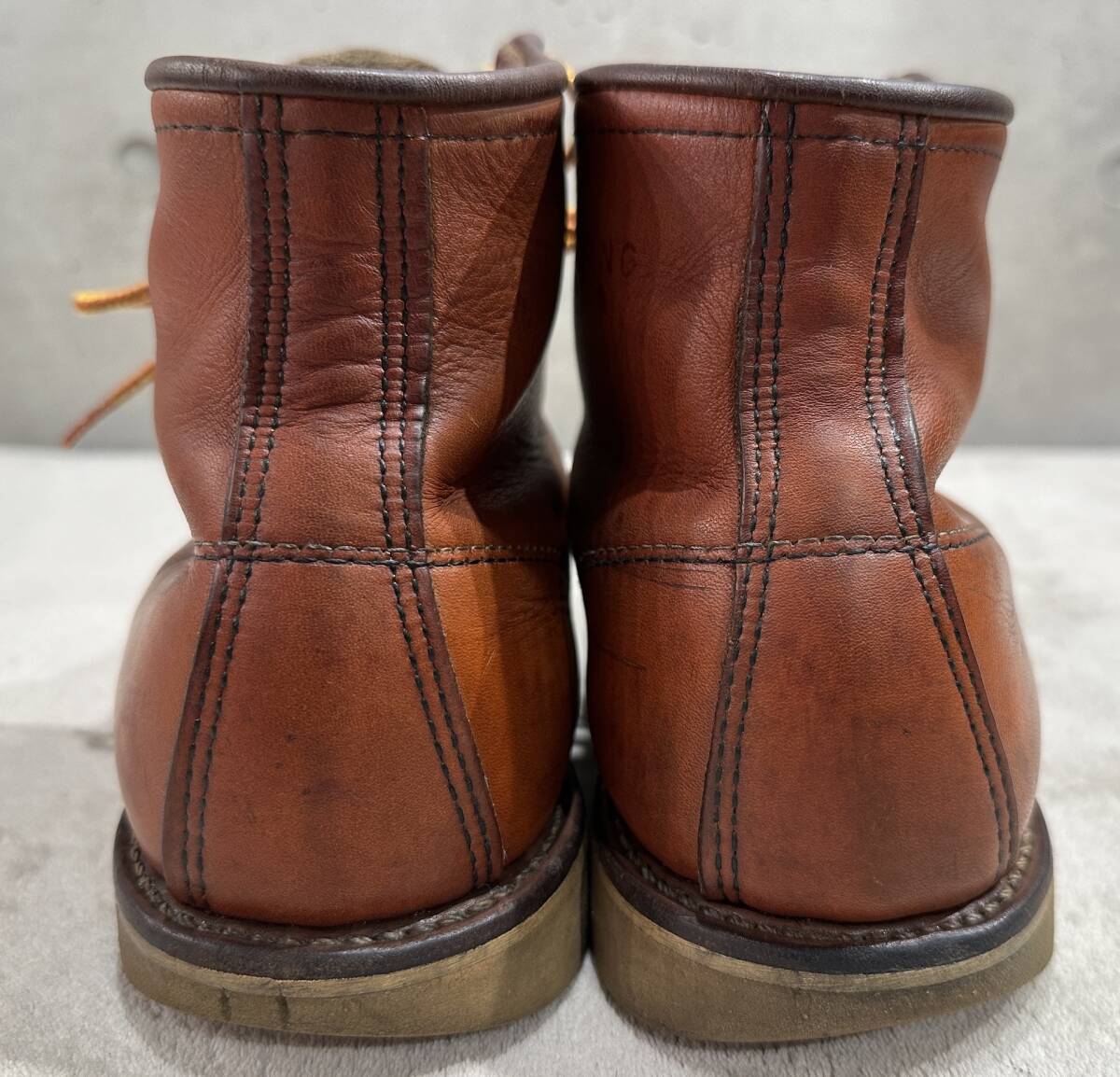 【VINTAGE】REDWING 875 88年製 レッドウィング 7E プリントスクエア犬タグ MADE IN USA アイリッシュセッター 赤茶 80年代【ビンテージ】_画像7