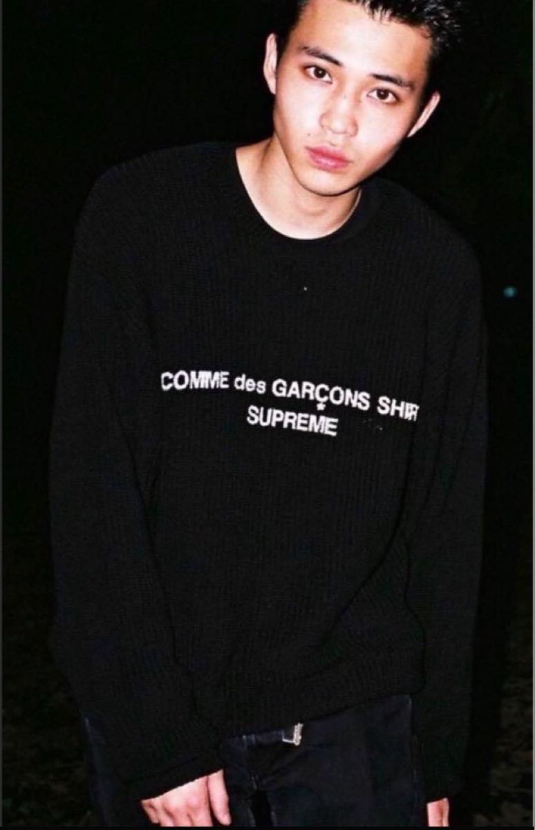 モーガン蔵人着用】Supreme × COMME des GARONS 18aw sweater L モーガン蔵人着用】Supreme × COMME des GARONS 18aw sweater L