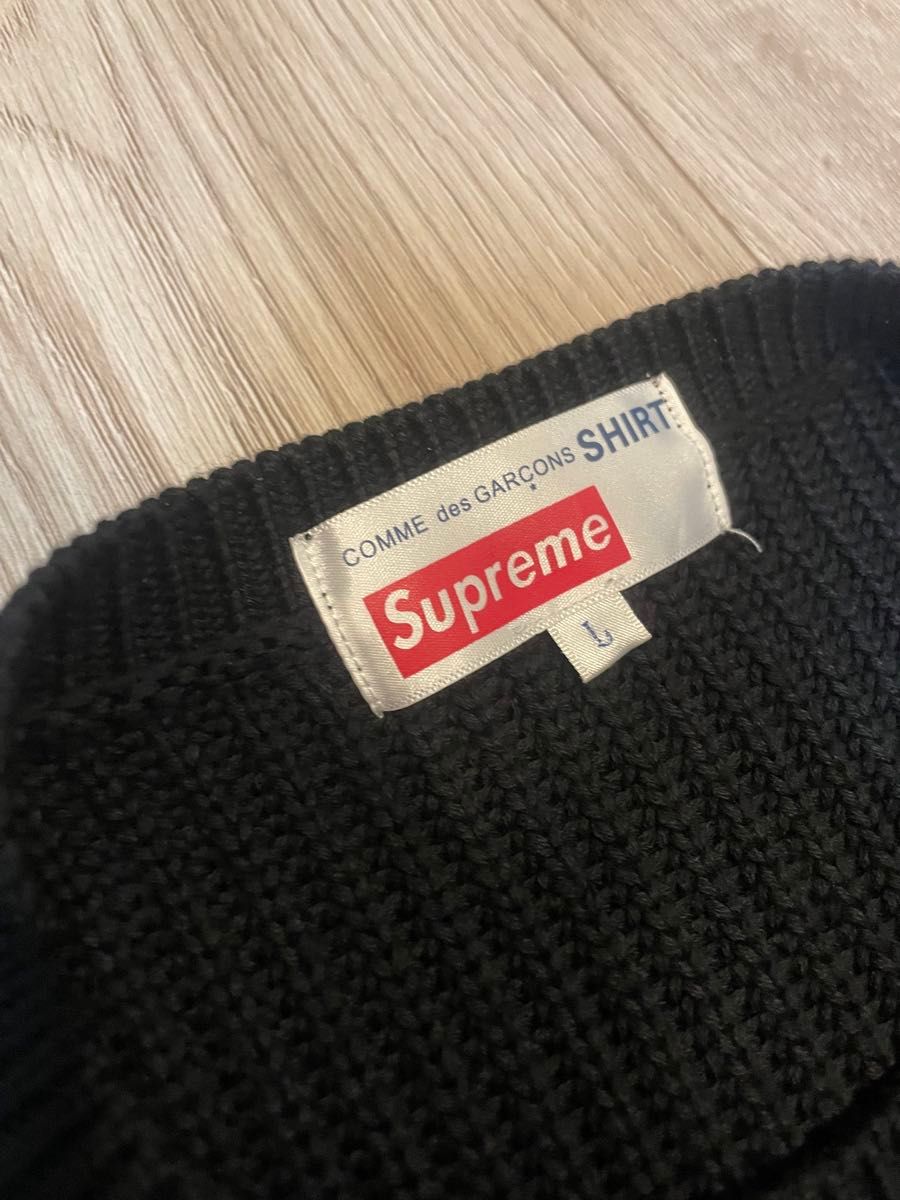 モーガン蔵人着用】Supreme × COMME des GARONS 18aw sweater L モーガン蔵人着用】Supreme × COMME des GARONS 18aw sweater L