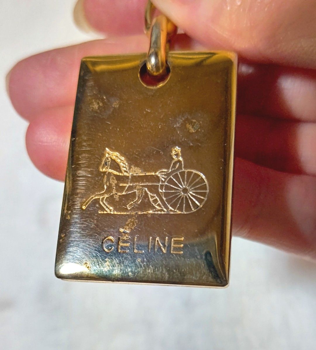 CELINE セリーヌ/ バッグチャーム キーホルダー 馬車ロゴ CELINE セリーヌ/ バッグチャーム キーホルダー 馬車ロゴ