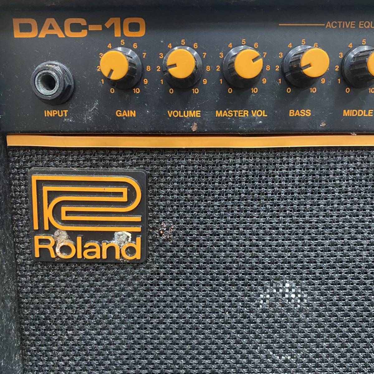 TT61 Z ギターアンプ ローランド Roland コンボ 15W DAC-10 現状品 ☆の画像4