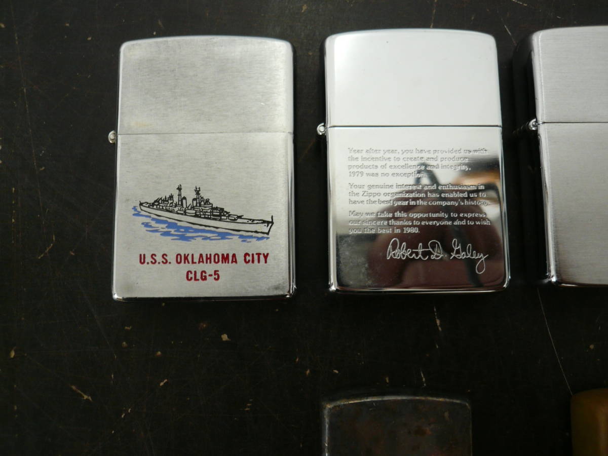 SS150 ZIPPO まとめ 6点 ジッポ ジッポー オイルライター 喫煙具 コレクション USA製 筆記体ロゴ 現状品 BARR ライターまとめ_画像4