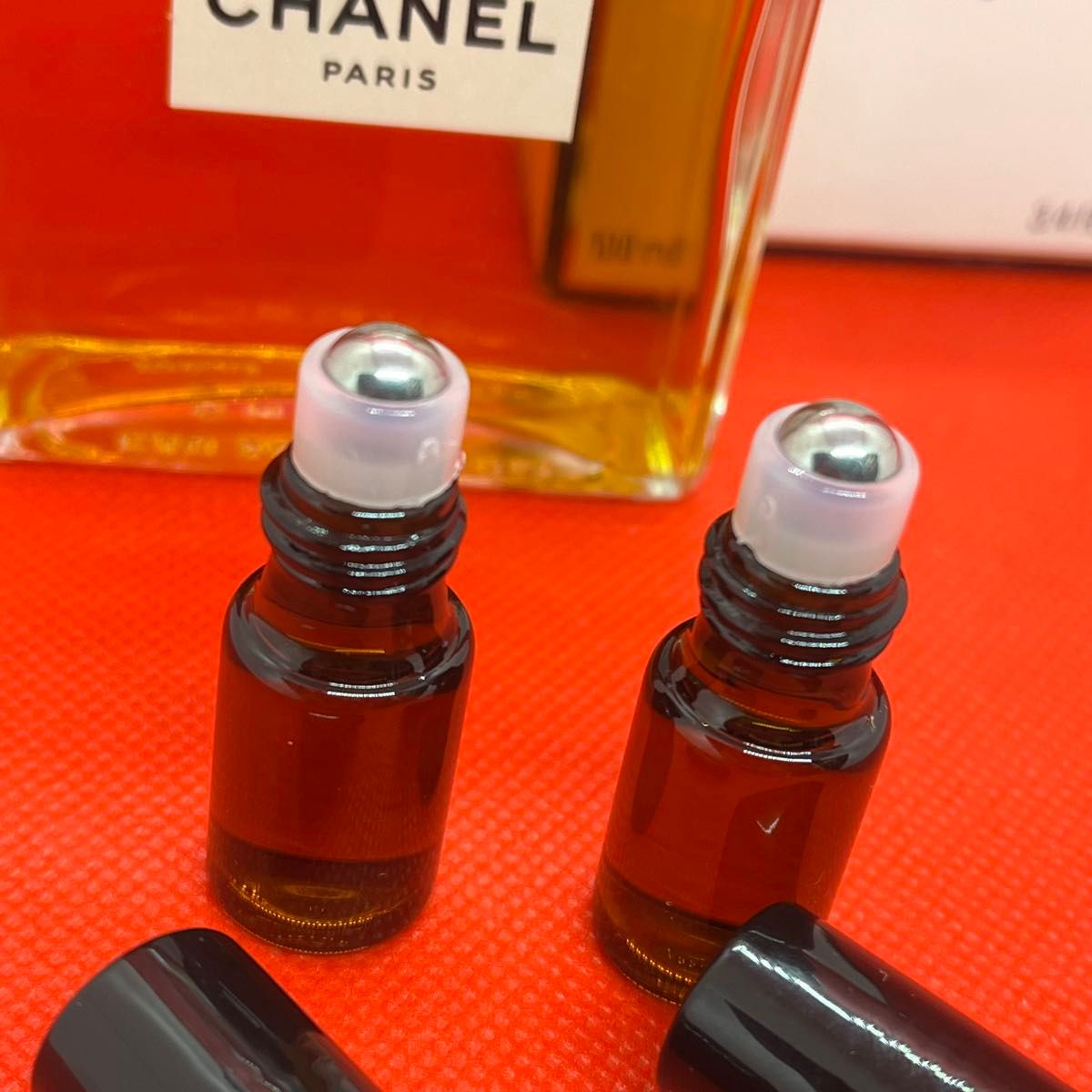 正規品/香水/CHANEL NO5/EAU DE PARFUME/小分け3ml遮光ロールオンボトル×2本セット。