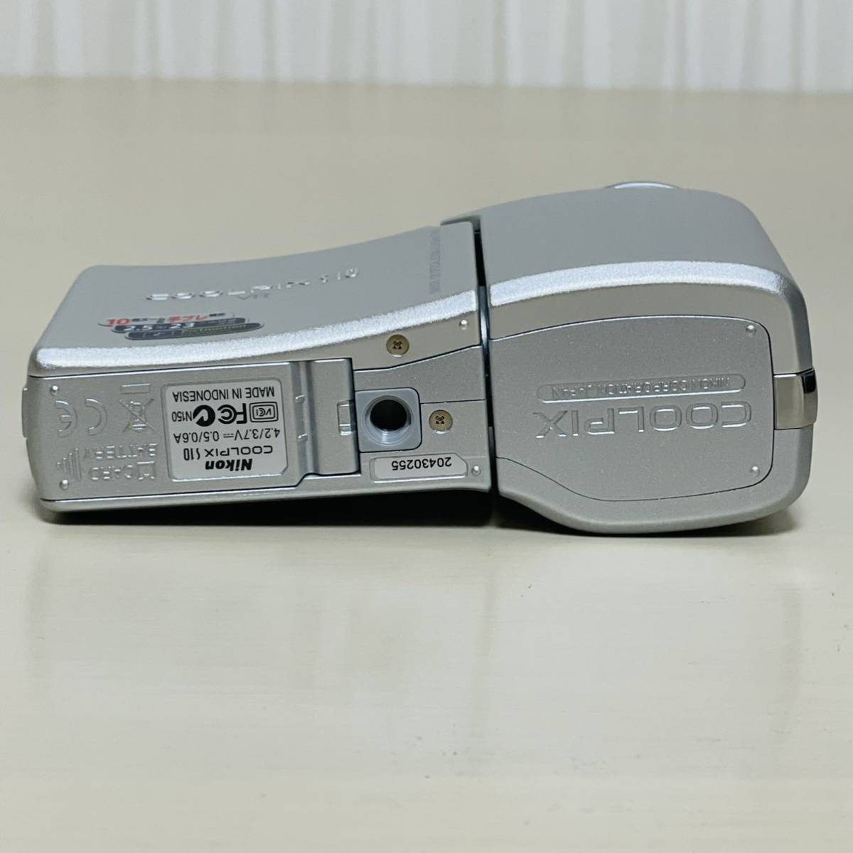 Nikon ニコン COOLPIX S10 コンパクト デジタルカメラ コンデジ デジカメ シルバー 付属品 あり_画像8