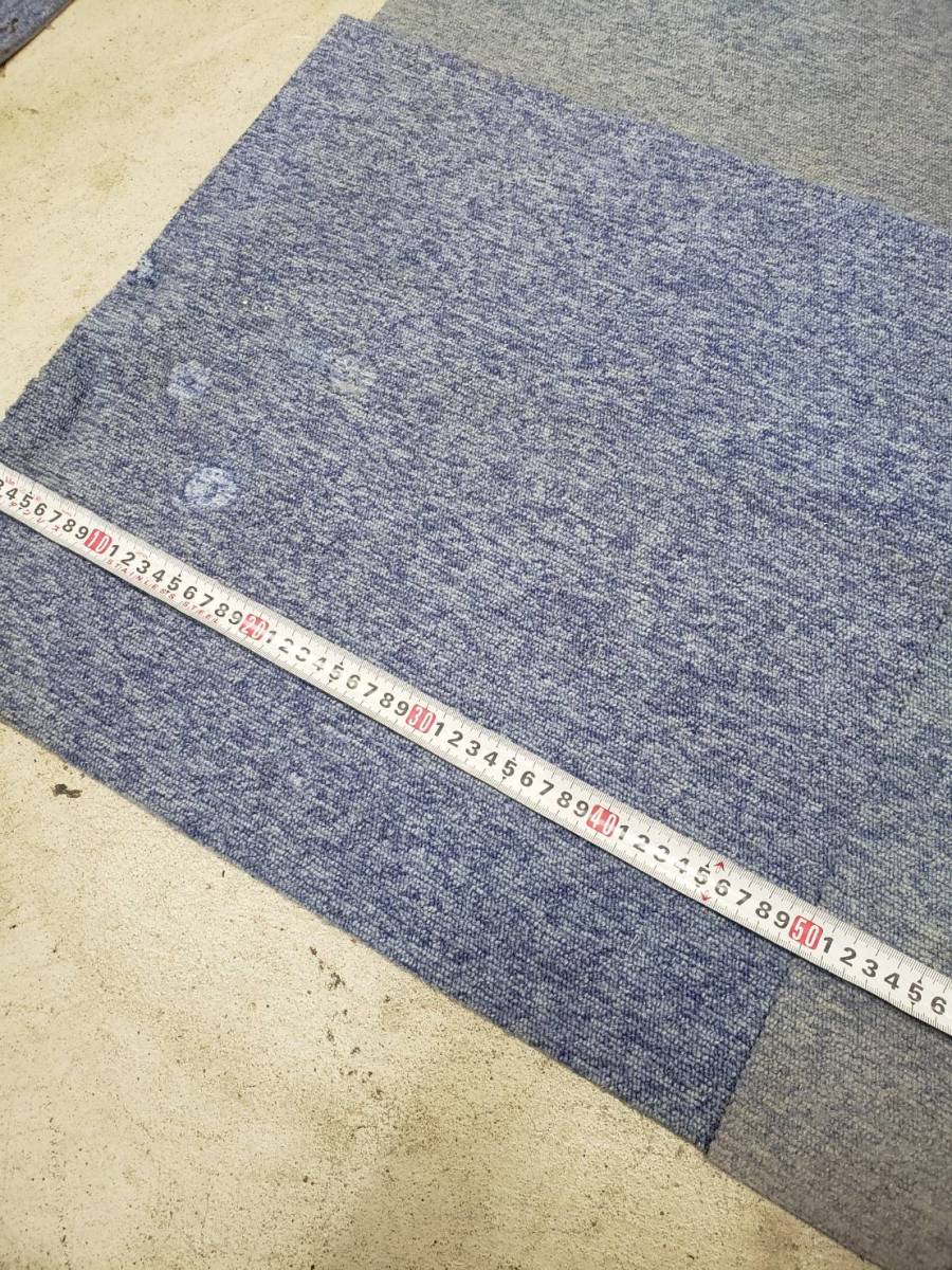 (4838) *50 шт. комплект восток li ковровая плитка 50×50 синий оттенок голубого совместно много б/у получение возможно Osaka 1 иен старт 