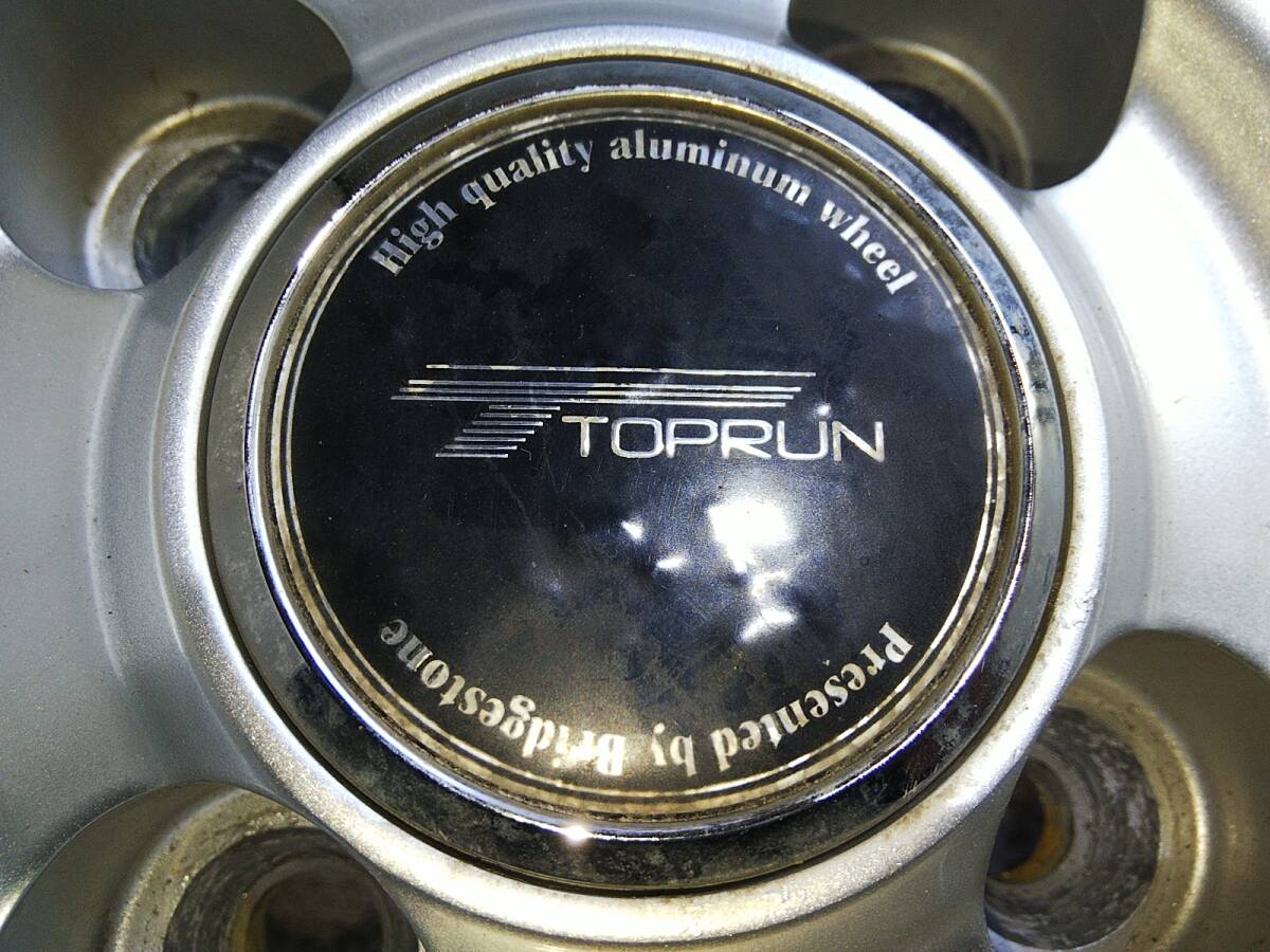 ＃14-809 ブリヂストン TOPRUN 社外品アルミホイール 14x5.5J 4穴100 ET39 良品大特価 中古売切り4本SET_画像6