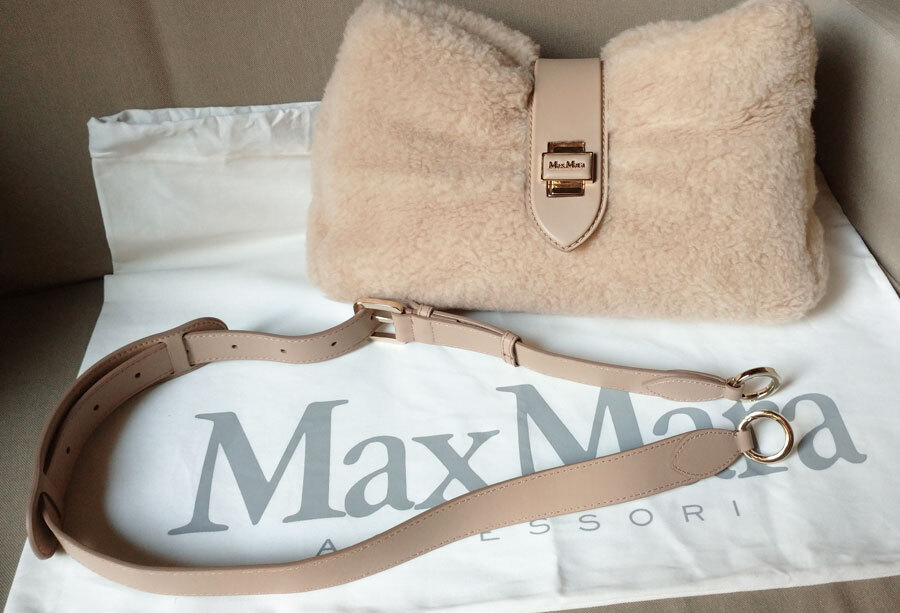 MAX MARA クッシーノ テディベア マキシ クラッチファーバッグ_画像3