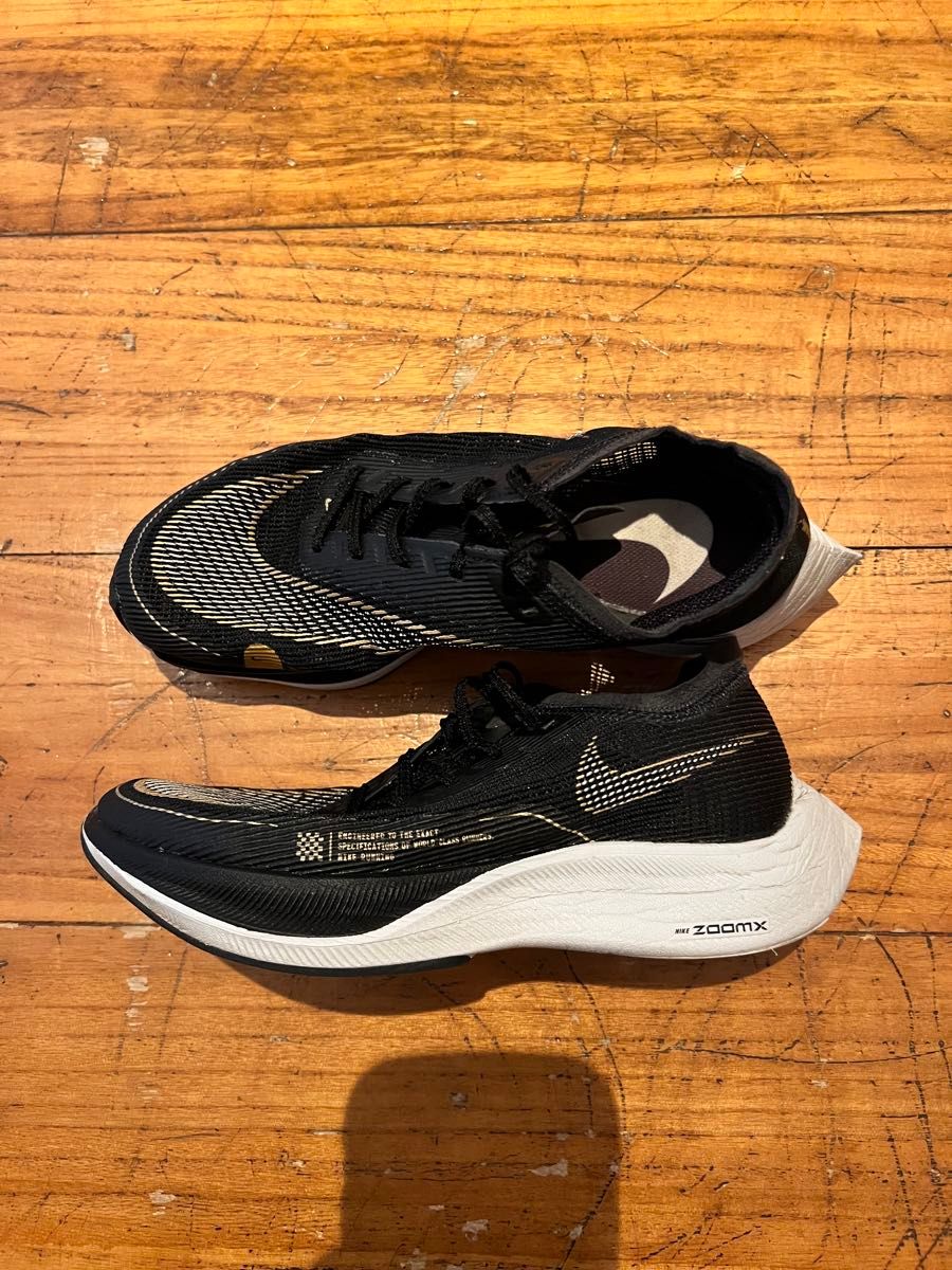 24.0NIKE ZOOMX VAPORFLY NEXT% ズームX ヴェイパーフライ ネクスト% 2 ナイキ  黒