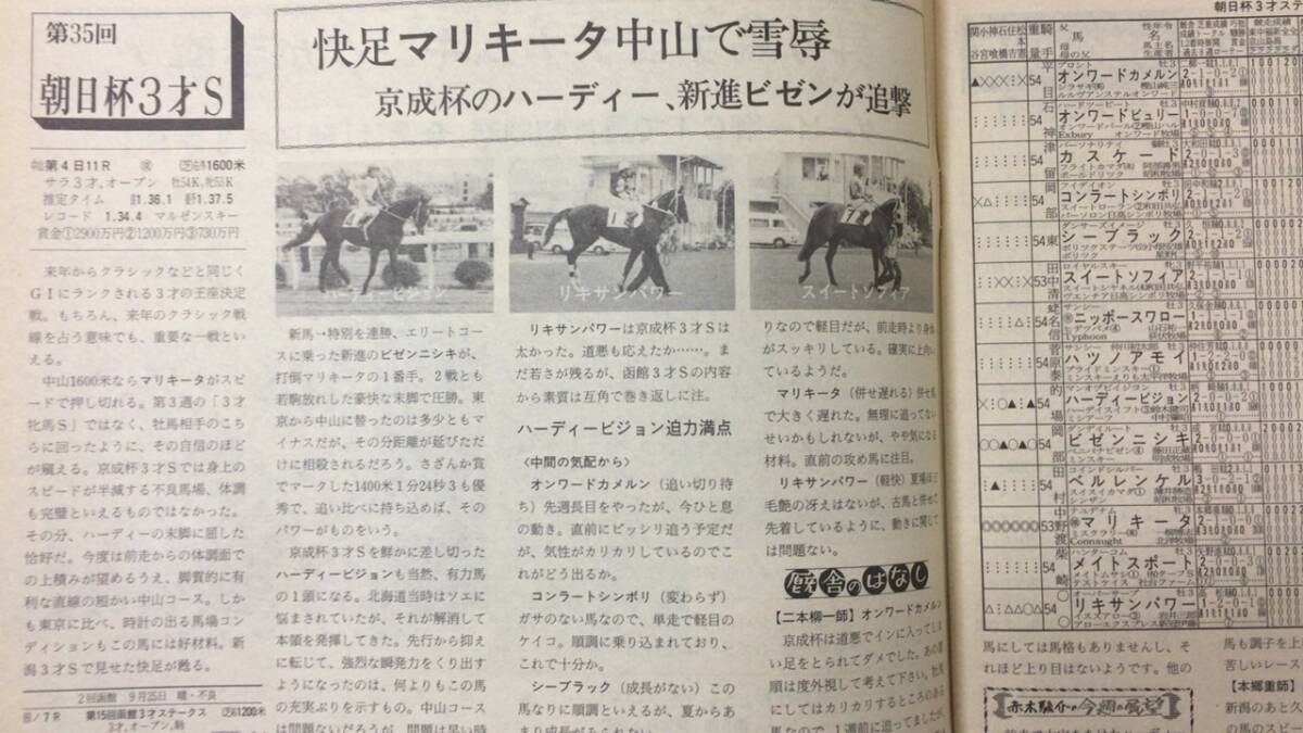 #I【競馬雑誌13】『週刊競馬ブック 昭和58年発行』まとめて計47冊セット●ケイバブック●検)天皇賞皐月賞有馬記念目黒新潟東京優駿ダービー_画像6