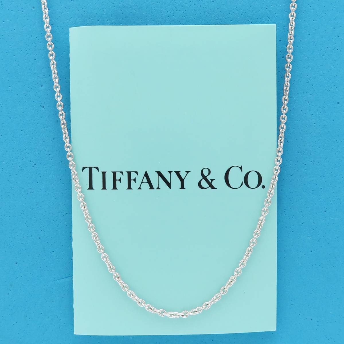 【送料無料】 美品 Tiffany&Co. ティファニー ミディアム チェーン シルバー ネックレス SV925 45cm エルサペレッティ RP42