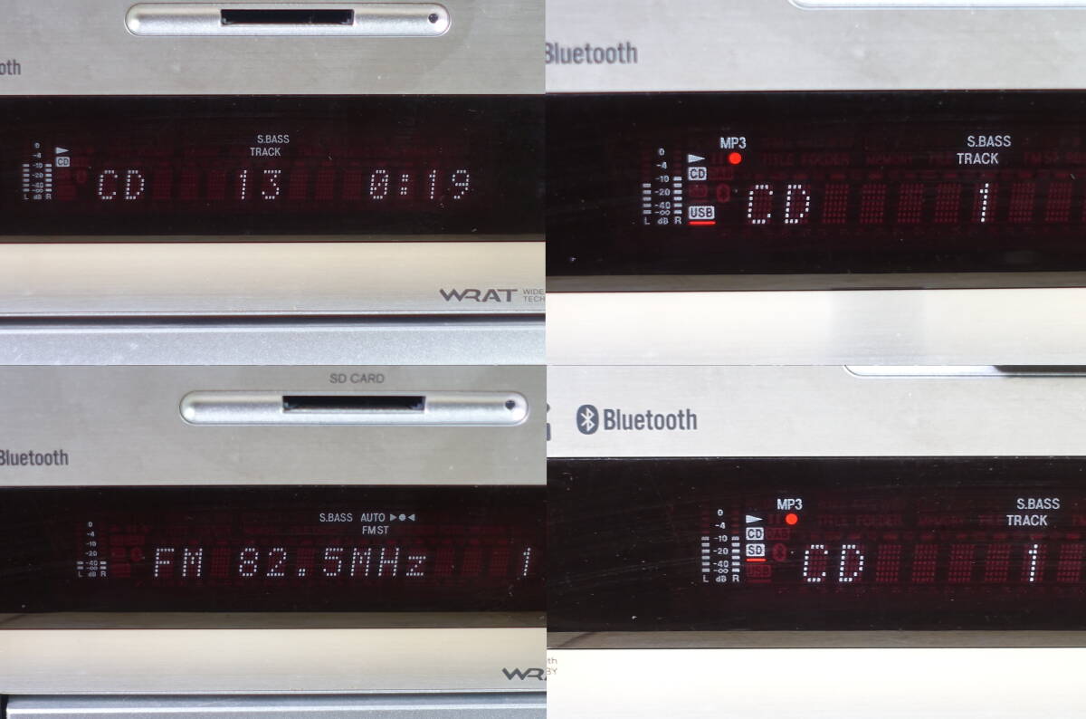 ONKYO オンキョー CD SD USB レシーバー ミニコンポ NFR-7/ スピーカー ペア D-NFR7 管理番号3983_画像3