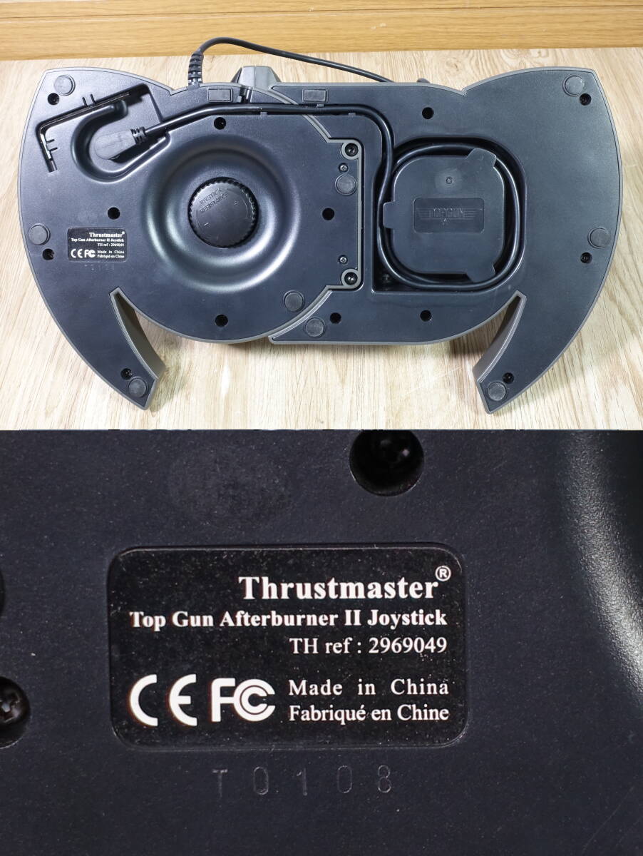 Thrustmaster Top Gun Afterburner II Joystick 動作品 状態キレイ 管理番号5160_画像7