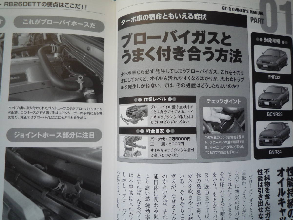 ◇GT-R 不滅の最強メンテナンス R32/R33/R34オーナー必携！■帯付♪初版 ☆あと10万キロ乗り続けても故障させない本 R35R30R31C210KGC10の画像8