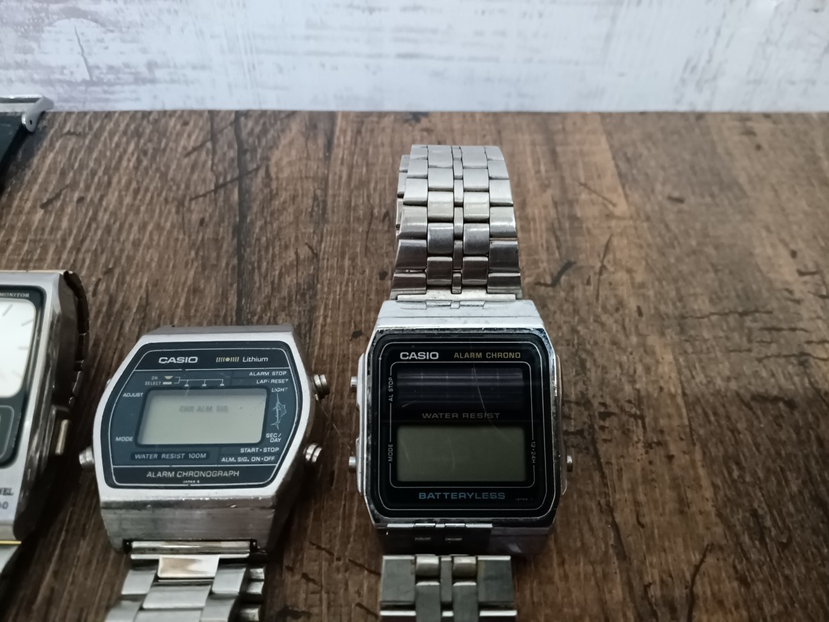 Y23 (5) 必見　厳選　CASIO　カシオ　時計　まとめ　デジタル　腕時計　DW-1000 200M ダイバー　W-250 カジキ　BM-100WJ ジャンク_画像4