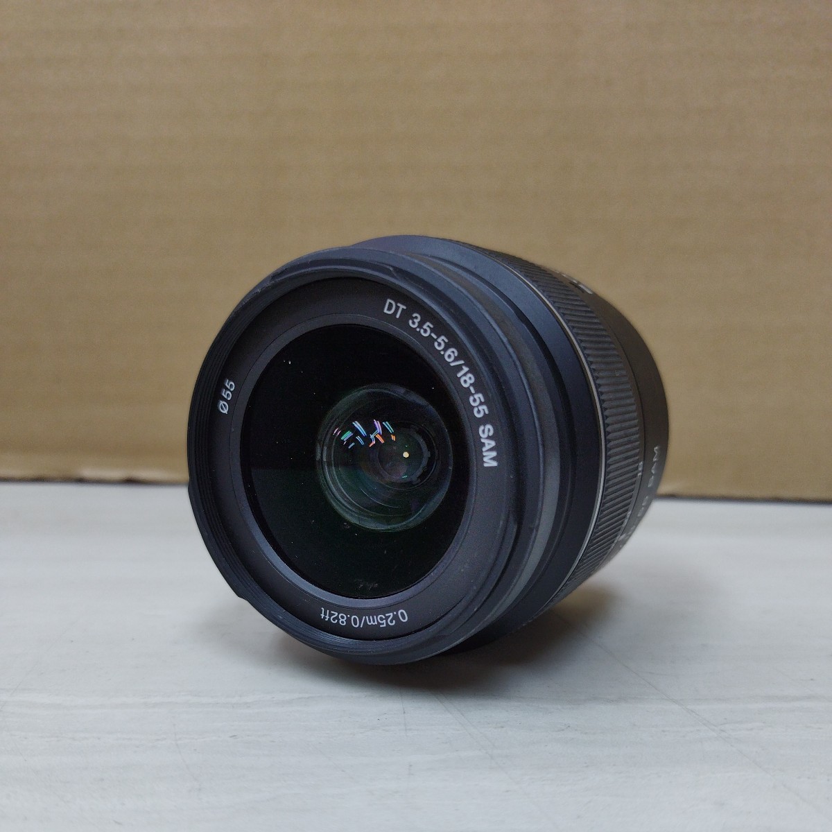 SONY DT 3.5-5.6/18-55 SAM 0.25m/0.82ft Φ55 SAL1855 ソニー カメラレンズ 未確認 LENS1530_画像1