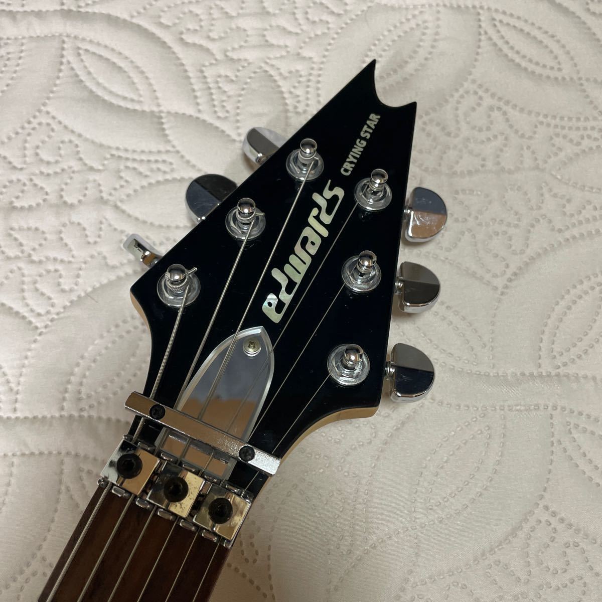 ◆ 美品 エドワーズ ガルネリウス Syu シグネチャーEDWARDS E-CS-160 CRYING STAR ◆ ソフトケース付き_画像8