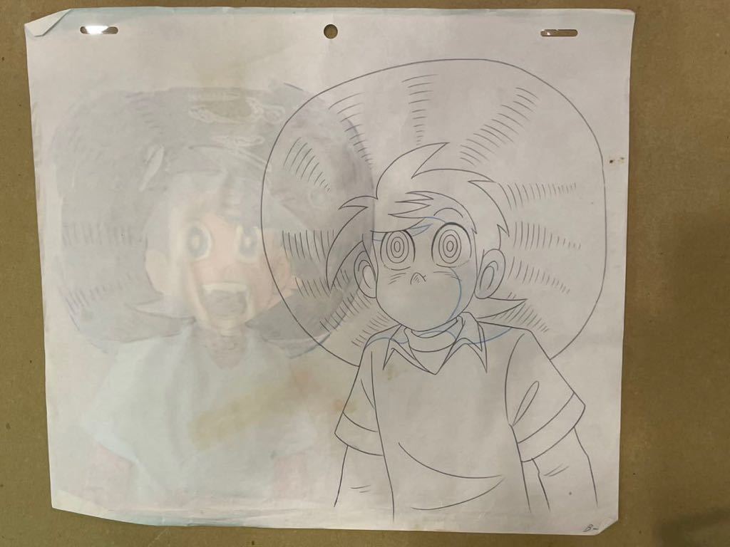 豊富な商品から 0316セ079/1□セル画□釣りキチ三平【背景付/当時もの/傷みあり その他