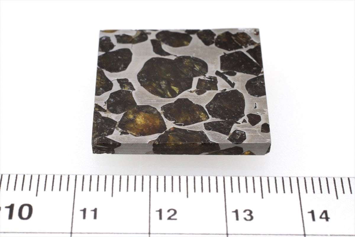 セイムチャン 7.4g スライス カット 標本 石鉄 隕石 パラサイト Seymchan No.12_画像2
