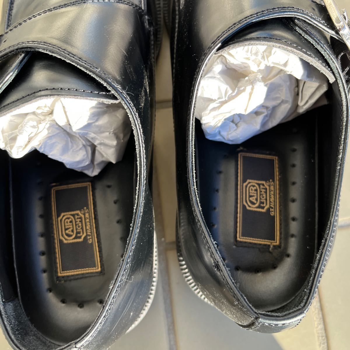 ホーキンス　モンクストラップ ブラック 革靴 黒 9ハーフ　27.5cm_画像3