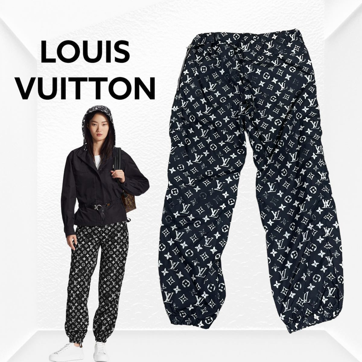  regular price 281600 jpy LOUIS VUITTON Louis Vuitton 19AW stencil effect monogram jo silver g pants FHPA29 DFU