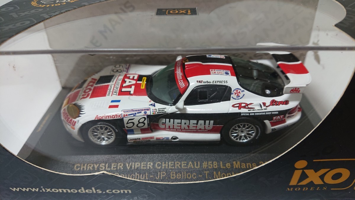 ixo MODELS イクソ 1/43 CHRYSLER VIPER CHEREAU #58 Le Mans 2001 / シトロエン ヴァイパー シェロー #58 ル・マン 2001_画像1