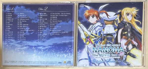 魔法少女リリカルなのは Magical Girl Lyrical NANOHA The MOVIE 2nd A's Original Soundtrack 2枚組CD KICA-2508～2509_画像1