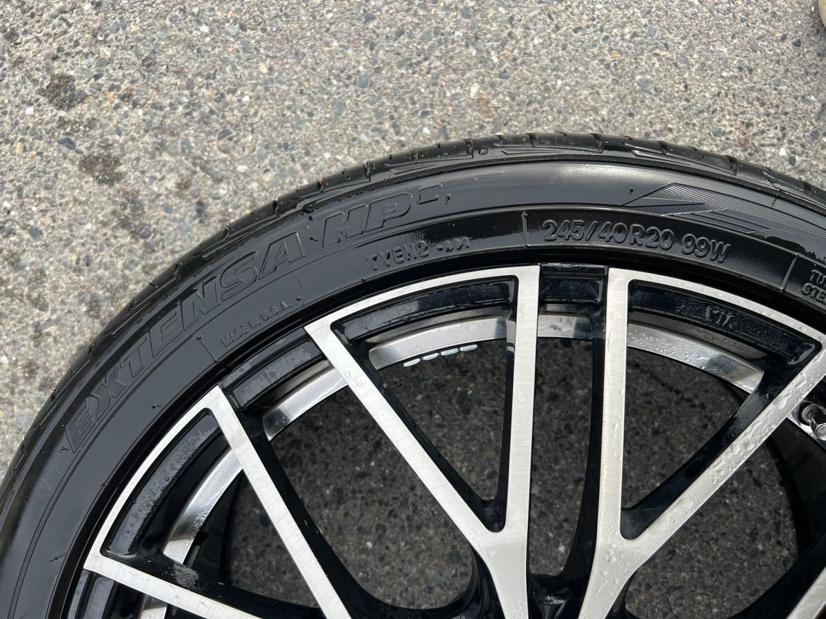 溝あり30アルファード、ヴェルファイア等に　245/40R20 TOYO タイヤホイールセット　_画像2