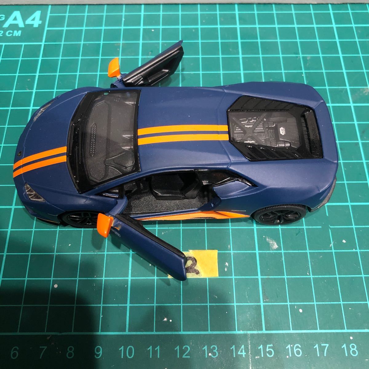 ② A-5 1/36 キンスマート ランボルギーニ ウラカン LP 610-4 プルバックミニカー ダイギャストミニカー ミニカー 中古品 売切り_画像9