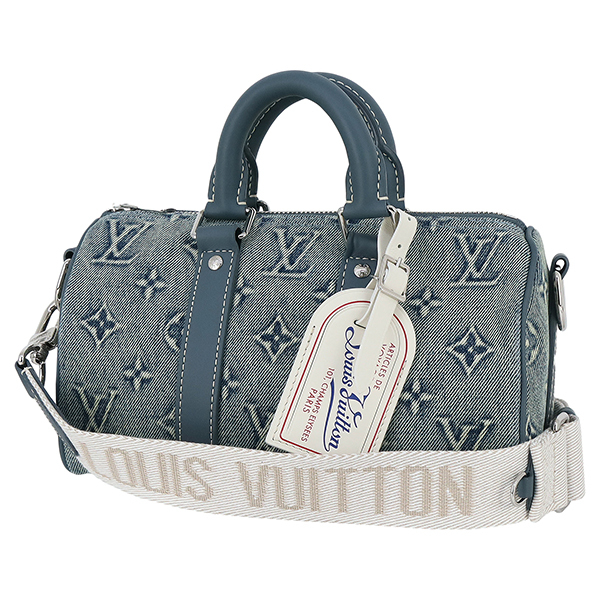 ルイヴィトン LOUIS VUITTON ショルダーバッグ ハンドバッグ メンズ M22762 キーポル バンドリエール 25 モノグラム デニム 5810