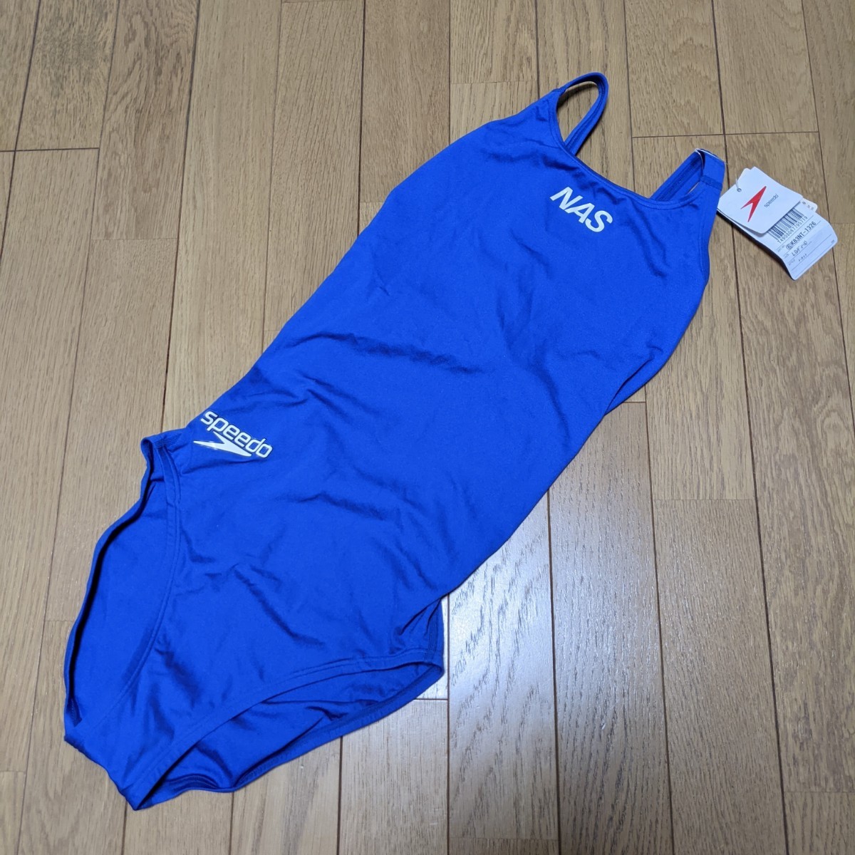 タグ付き未使用 NAS 旧デザイン Lサイズ K83NT-1326 F-カット SPEEDO 競泳水着 ブルー スピード 青 MIZUNO ミズノ 送料無料 匿名配送の画像1